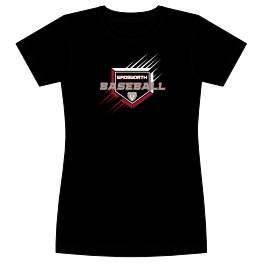 Wadsworth Baseball Homeplate Women's Vision Tee