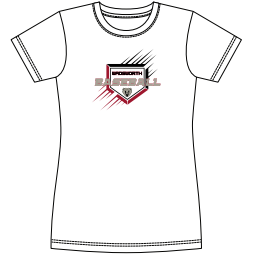 Wadsworth Baseball Homeplate Women's Vision Tee