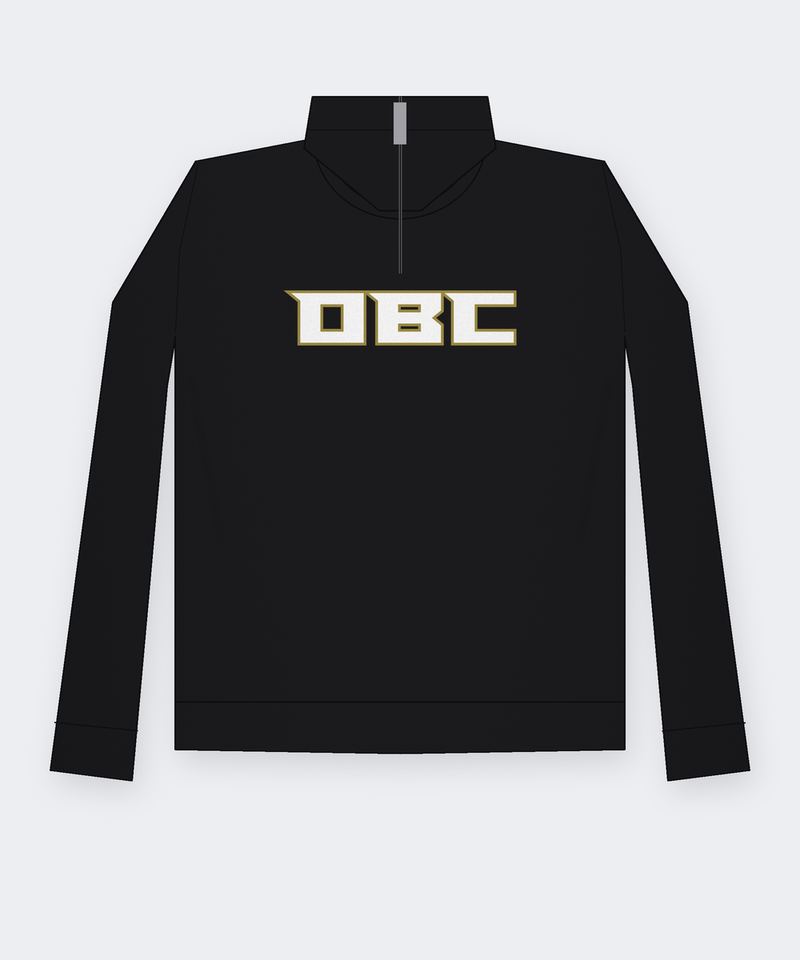 OBC 1/4 Zip Lineup Fleece (Black) - Black