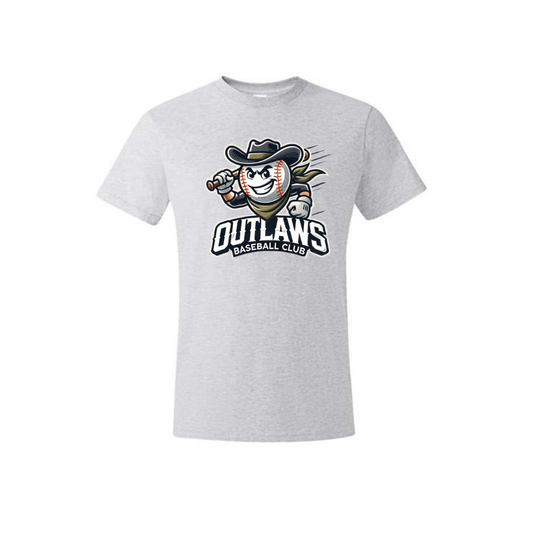 Outlaws Mascot Vision Tee Light Weight 100% Polyester shirt