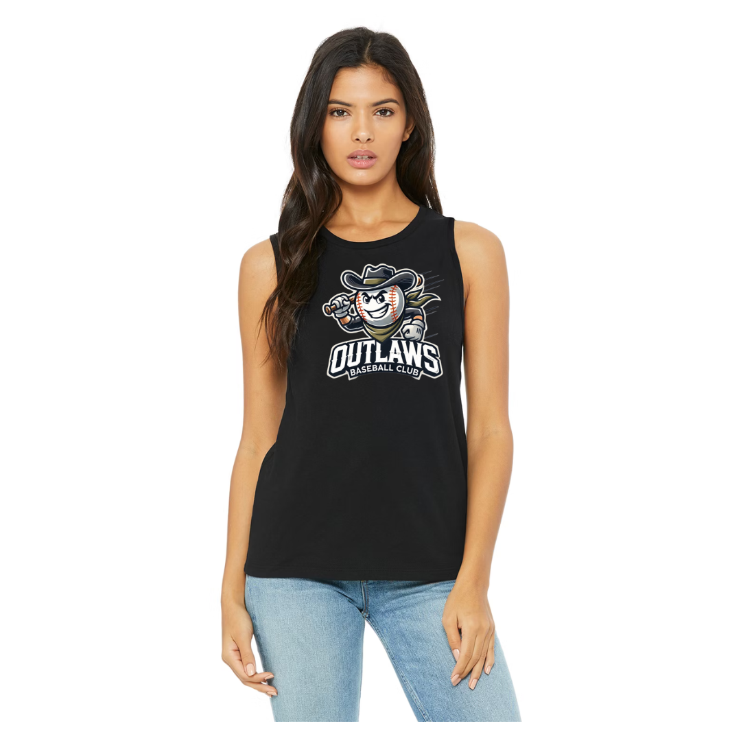 OBC WOMANS BELLA & CANVA  COTTON TANK TOP (OUTLAW MAN)