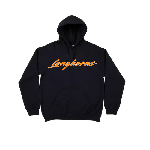 BLACK Horns Victory Fleece (Orange Logo)