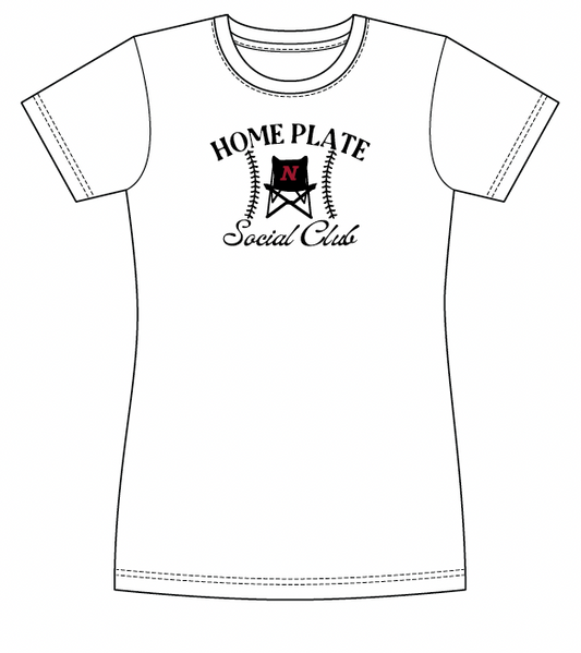 Norton Baseball Home Plate Social Club Women's Tee