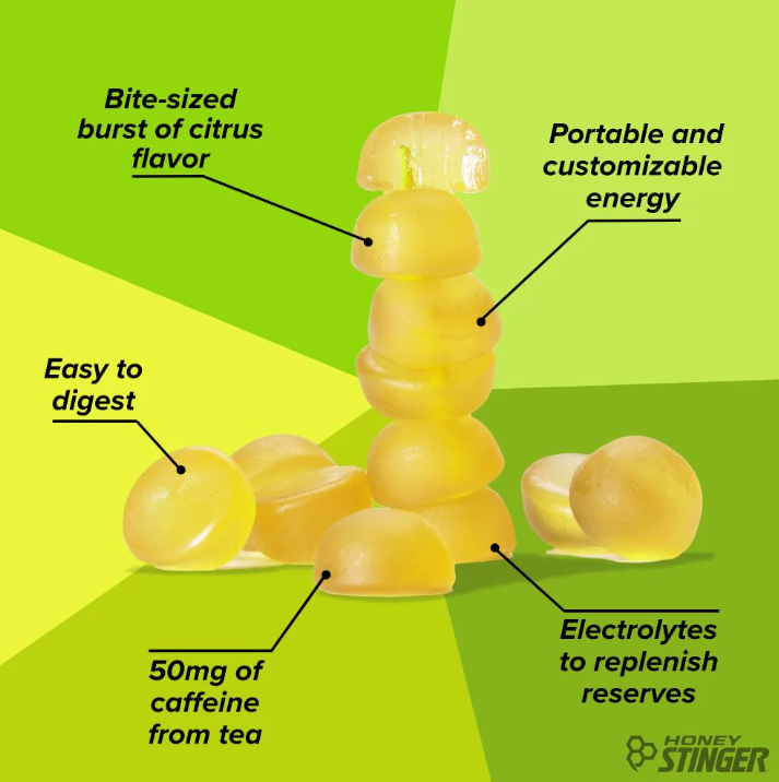 Honey Stinger Caffeinated Stingerita Lime Energy Chew