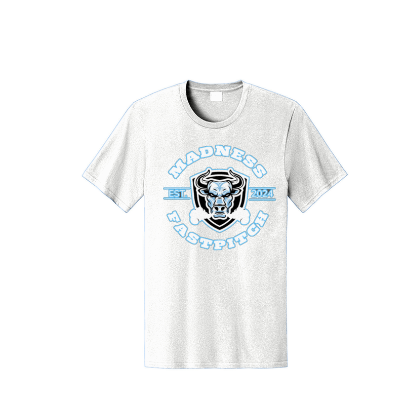 COTTON T SHIRT (Bull logo) - White Bull