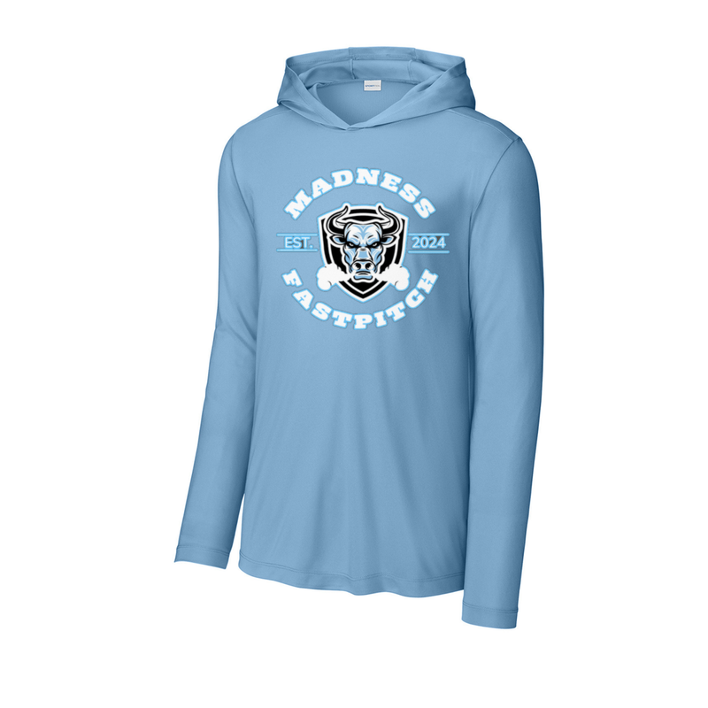 LongSleeve T SHIRT HOODIE (Madness) - light blue Bull