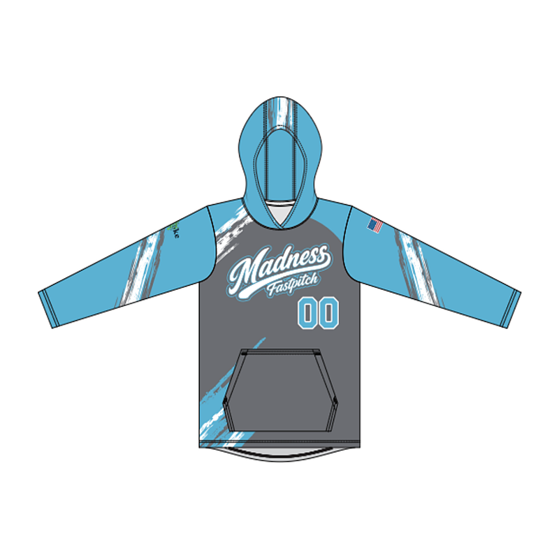 Madness Sublimated LongSleeve T Shirt Hoodie - front