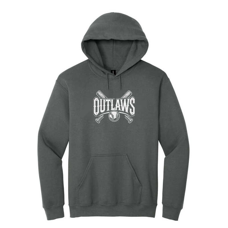 OBC Victory Fleece (Outlaws Bats) - Gray - Outlaws Bats Logo