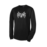 OBC Long Sleeve Shirt (Outlaws Bats) - Black - Outlaws Bats Logo
