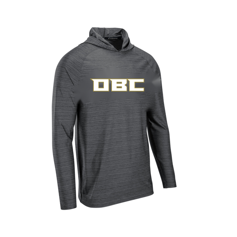 OBC Long Sleeve T Shirt Hoodie - Gray - OBC Logo