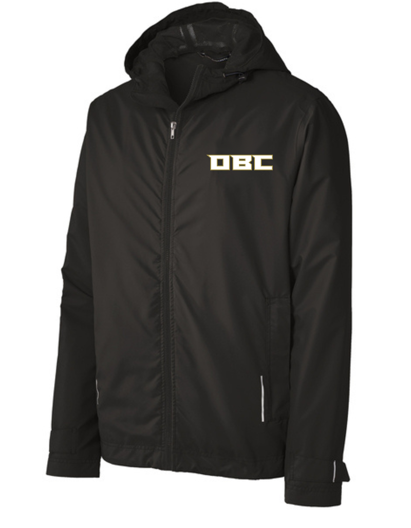 O.B.C. Rain Jacket (Men's Sizing) - Black - OBC Logo