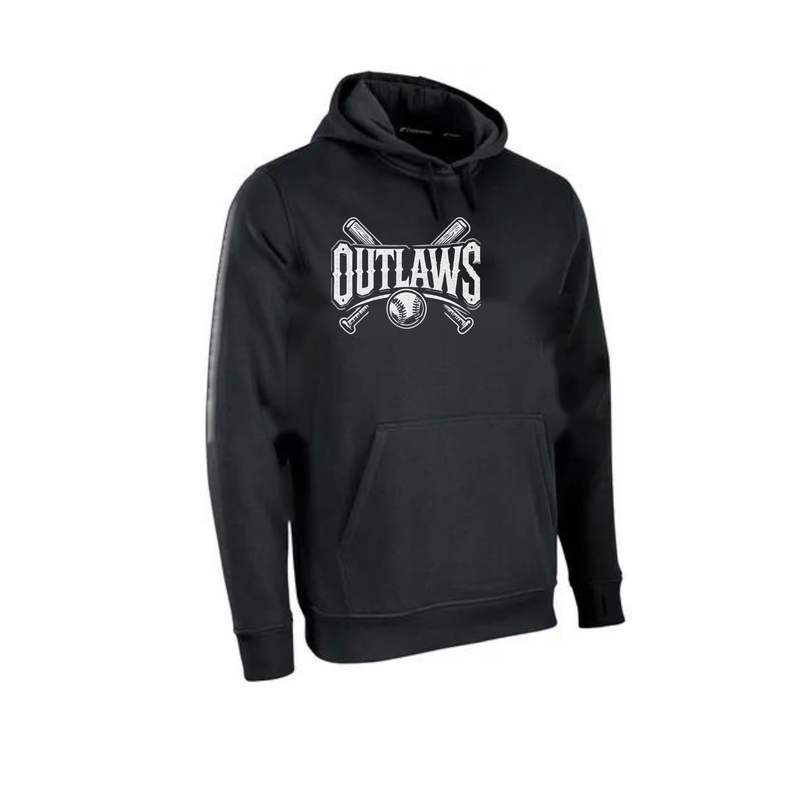 OBC Dri-Fit Lineup Fleece (Outlaws Bats) - Black - Outlaws Bats Logo