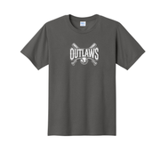 OBC Vision Tee (Outlaws Bats) - Gray - Outlaws Bats Logo