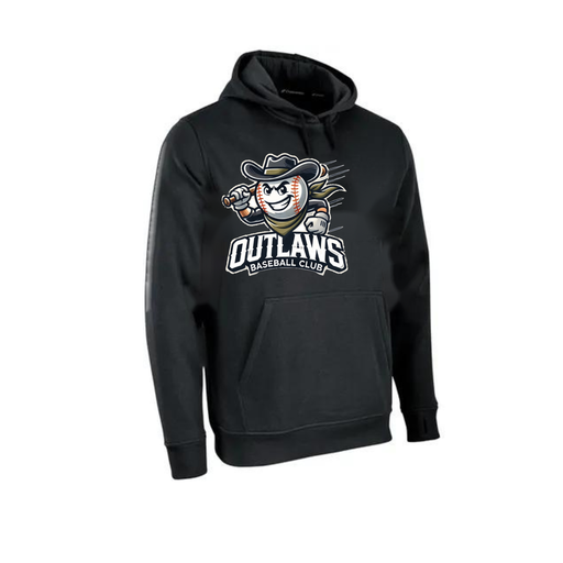 OBC Dri-Fit Lineup Fleece (Outlaws Mascot) - Black - Outlaws Mascot Logo