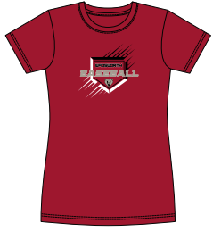 Wadsworth Baseball Homeplate Women's Vision Tee