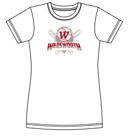 Wadsworth Baseball Women's Vision Tee